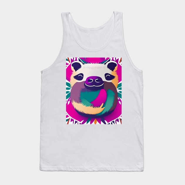 Hang in There Sloth T-Shirt#2 Tank Top by IWON